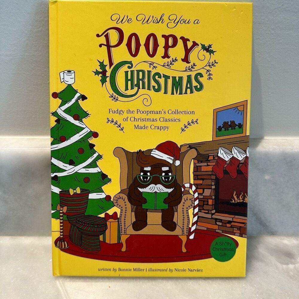 NWT We Wish You a Poopy Christmas Fudgy the Poopman's Collection Book OS